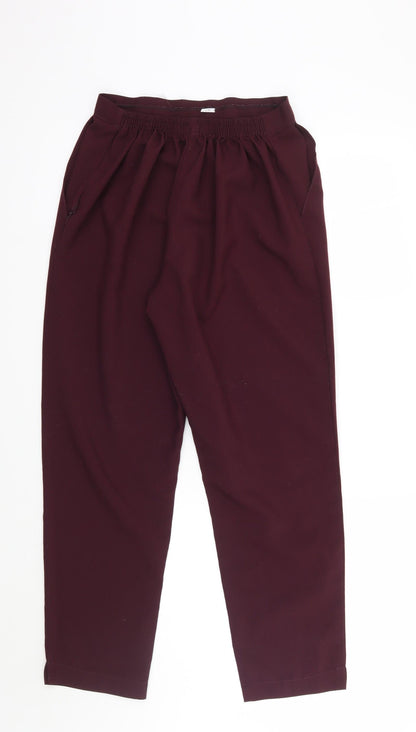 Womens UK Size 16 Preworn Regular Fit  Purple Trousers