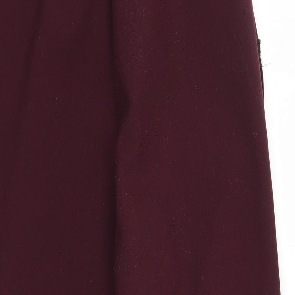 Womens UK Size 16 Preworn Regular Fit  Purple Trousers