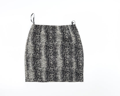 Papaya Womens Brown Animal Print  Mini Skirt Size 12