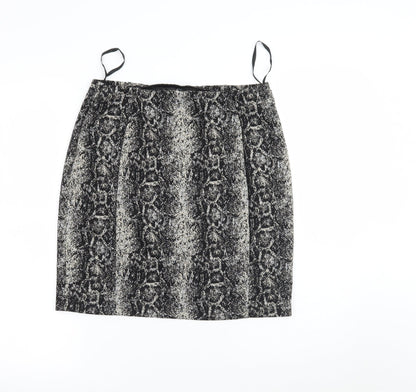 Papaya Womens Brown Animal Print  Mini Skirt Size 12