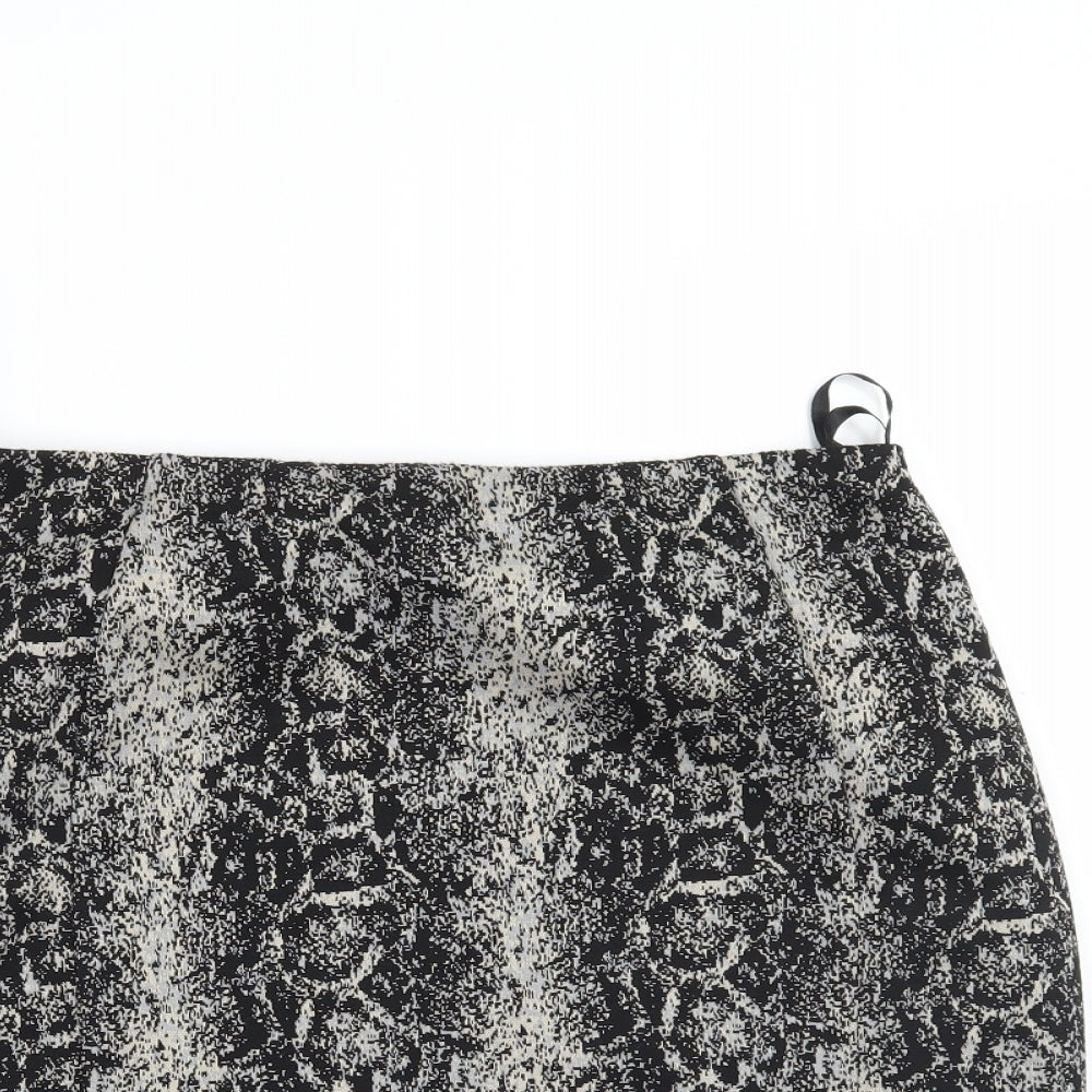 Papaya Womens Brown Animal Print  Mini Skirt Size 12