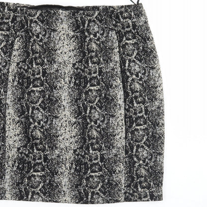 Papaya Womens Brown Animal Print  Mini Skirt Size 12