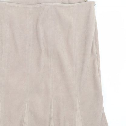 Bonmarché Womens Beige   A-Line Skirt Size 14