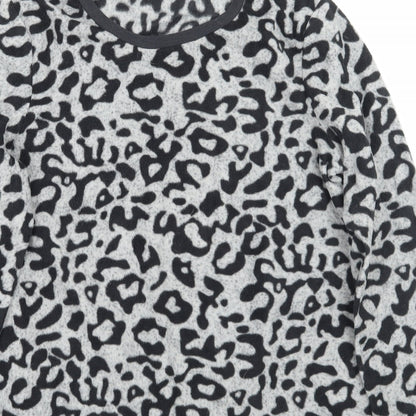Pep& co  Womens Grey Animal Print  Pullover Jumper Size 8