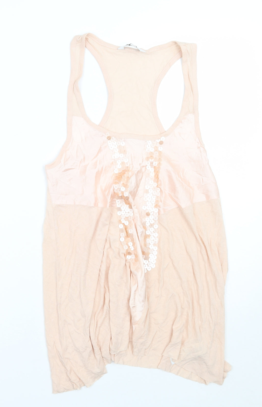 Womens UK Size 12 Newlook Pink Basic Tank