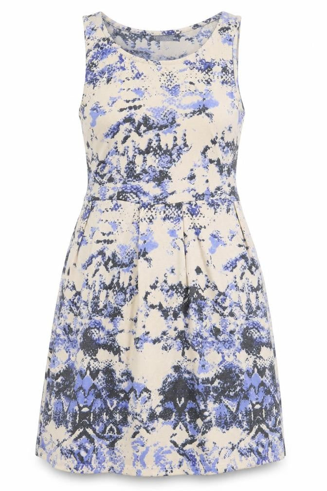 VILA Womens White Floral  A-Line  Size M