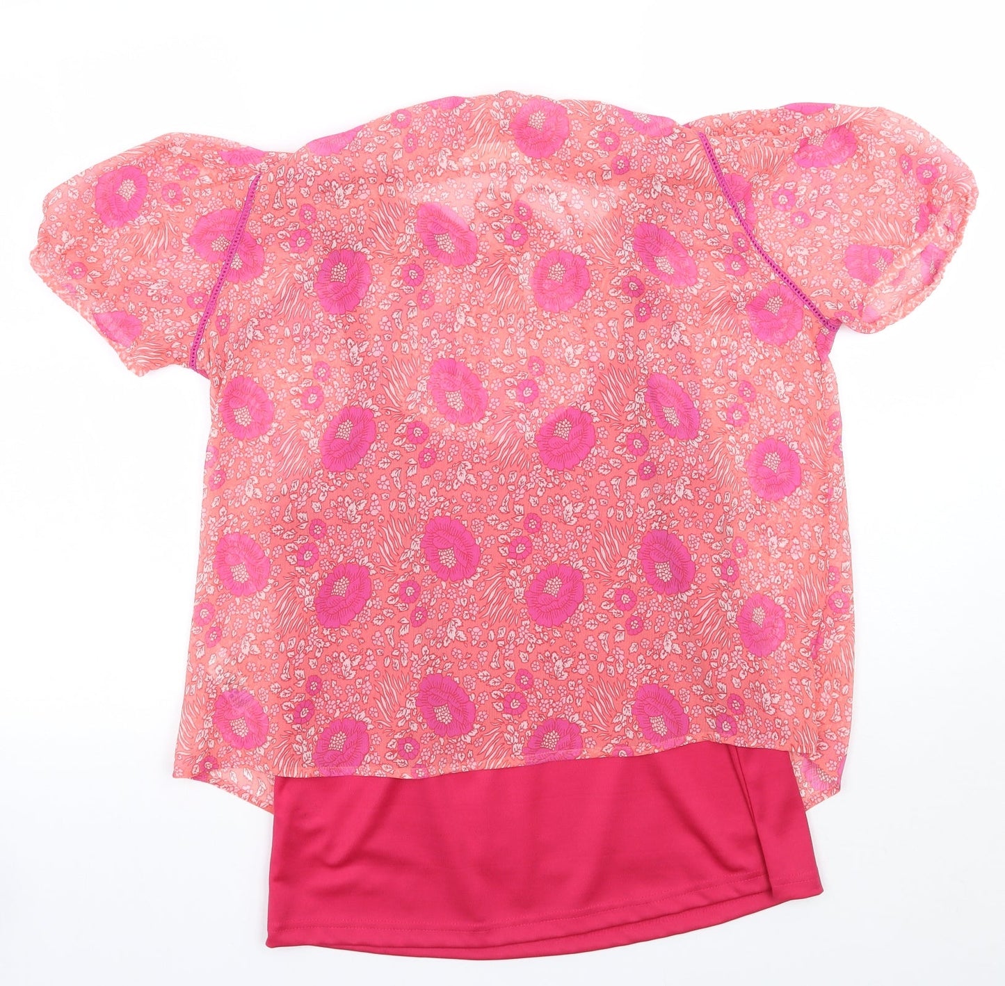 Womens UK Size 14 BHS Pink Basic Blouse
