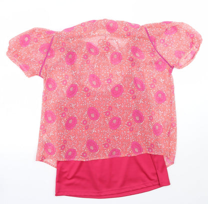 Womens UK Size 14 BHS Pink Basic Blouse