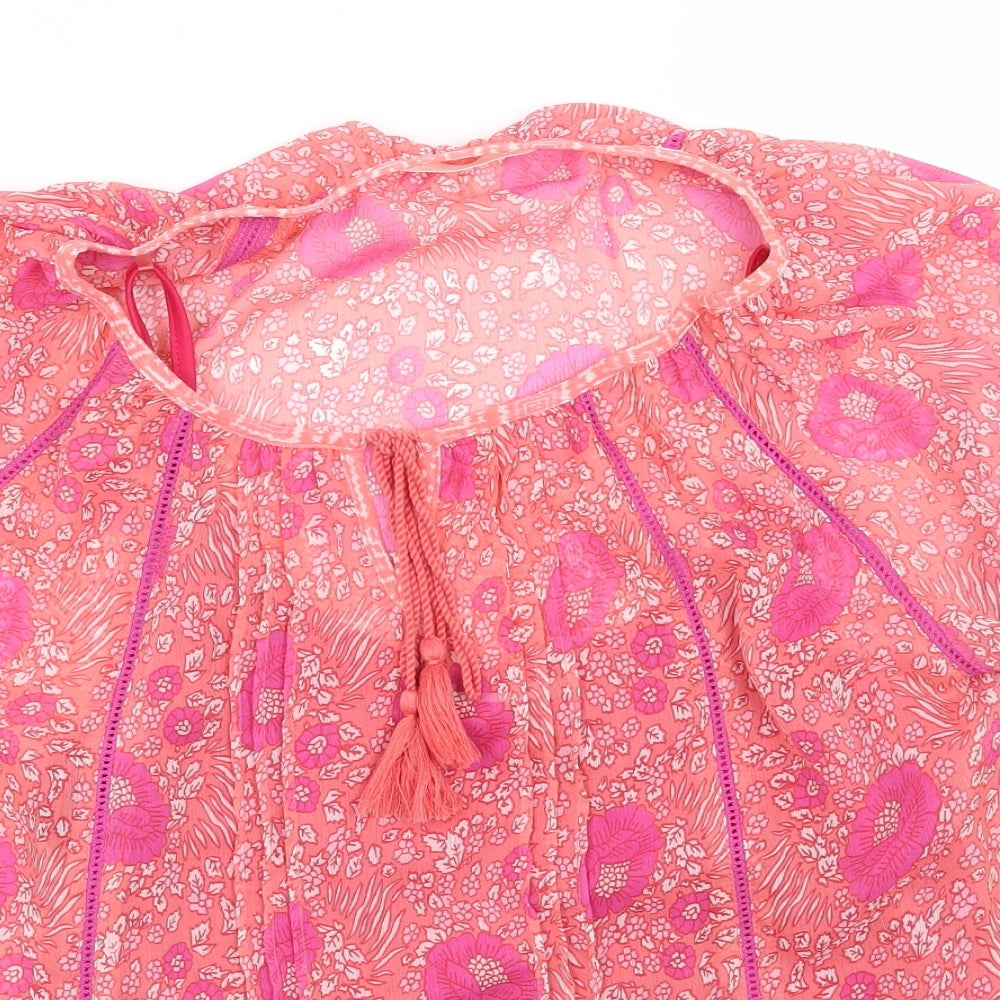 Womens UK Size 14 BHS Pink Basic Blouse