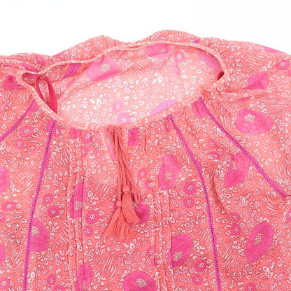Womens UK Size 14 BHS Pink Basic Blouse