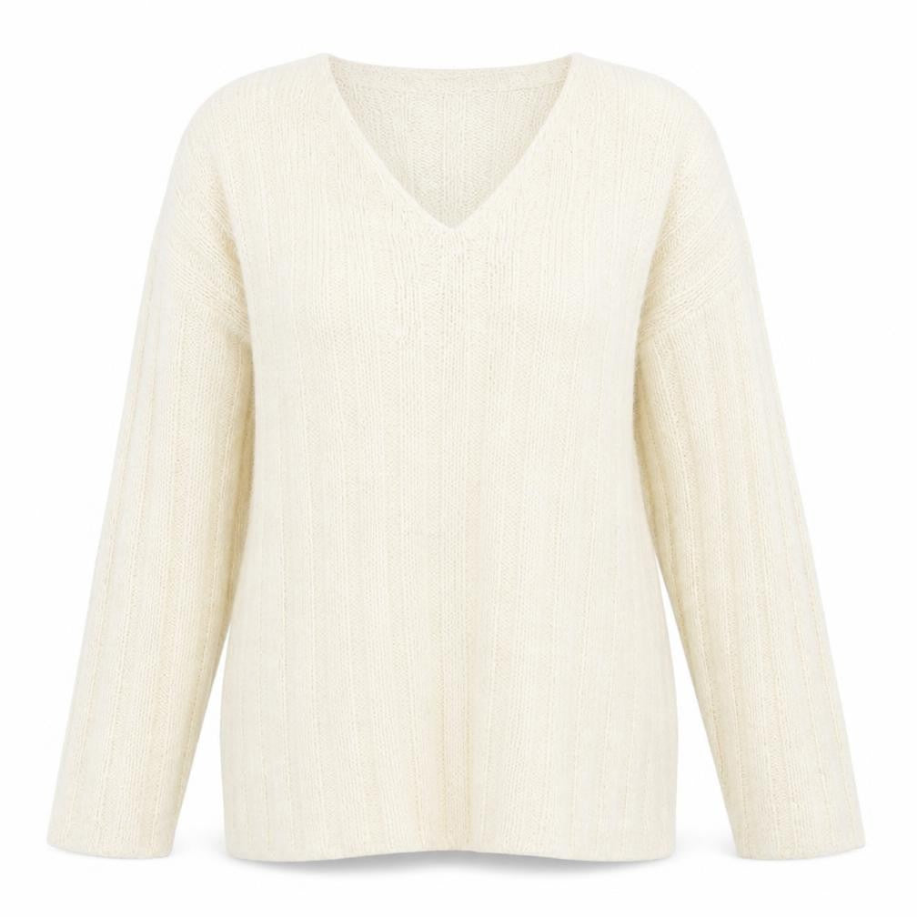 Womens UK Size M Debbie Morgan Ivory Pullover Jumper