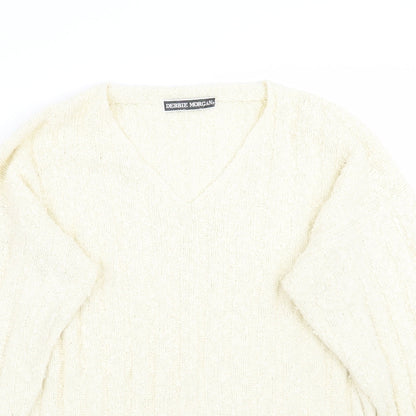 Womens UK Size M Debbie Morgan Ivory Pullover Jumper