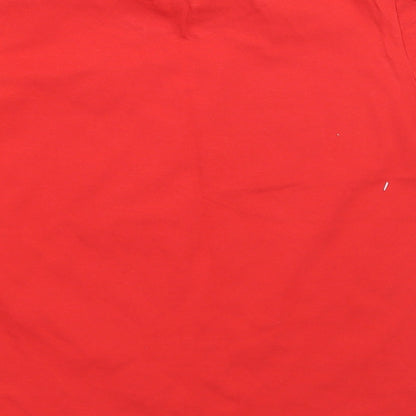 Gildan Boys Red   Basic T-Shirt Size 7-8 Years