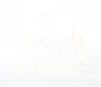 H&M Girls White   Basic T-Shirt Size 9 Years