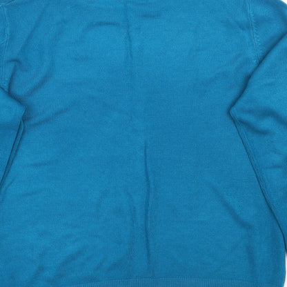 Womens UK Size 14 BHS Blue Pullover Jumper