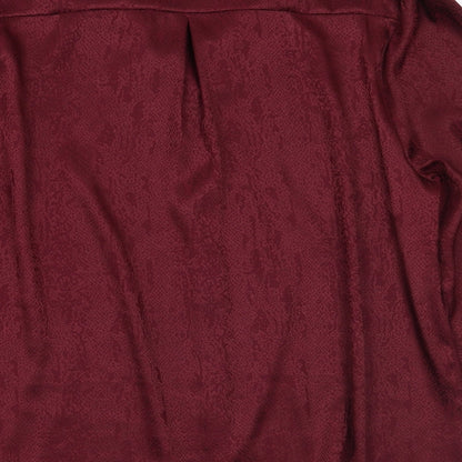 Womens UK Size 18 Soon Red Basic Button-Up