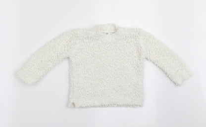 Marks and Spencer Girls Ivory   Pullover Jumper Size 2-3 Years