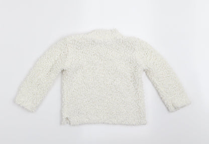 Marks and Spencer Girls Ivory   Pullover Jumper Size 2-3 Years