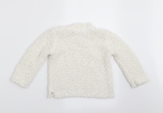 Marks and Spencer Girls Ivory   Pullover Jumper Size 2-3 Years
