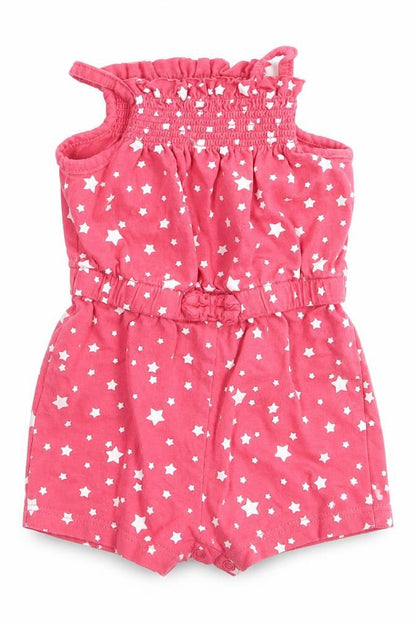 Primark Girls Pink Polka Dot  Shorts One-Piece Size 3-6 Months  - Star print
