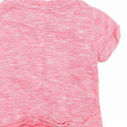 Mothercare Girls Red   Basic T-Shirt Size 0-3 Months  - Strawberry Logo