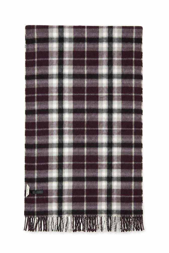 Miss Selfridge Womens Purple Check   Shawl/Wrap