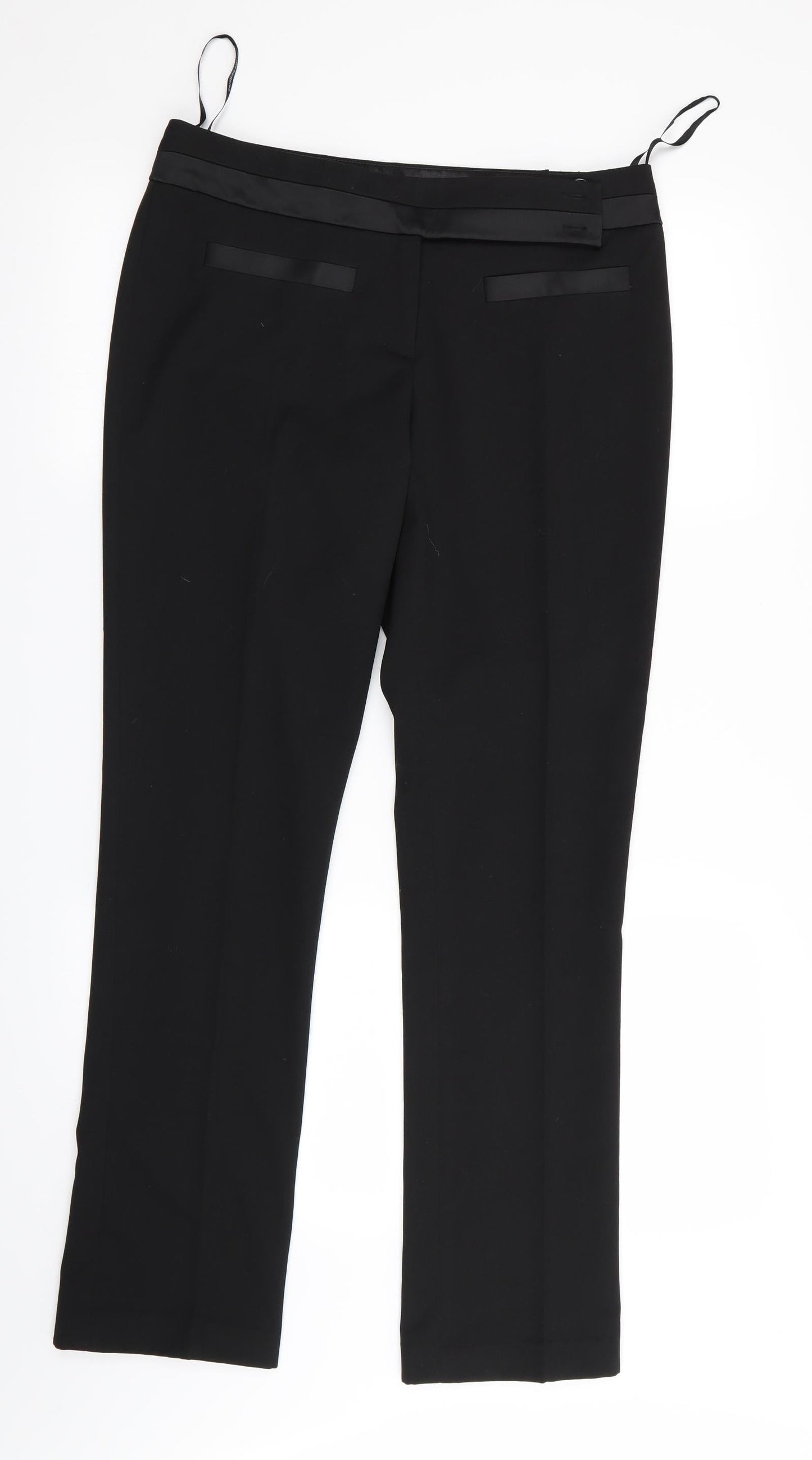 Womens UK Size 10 Dorothy Perkins Regular Fit  Black Trousers