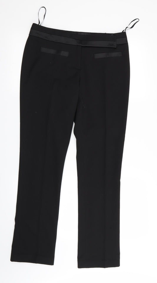 Womens UK Size 10 Dorothy Perkins Regular Fit  Black Trousers