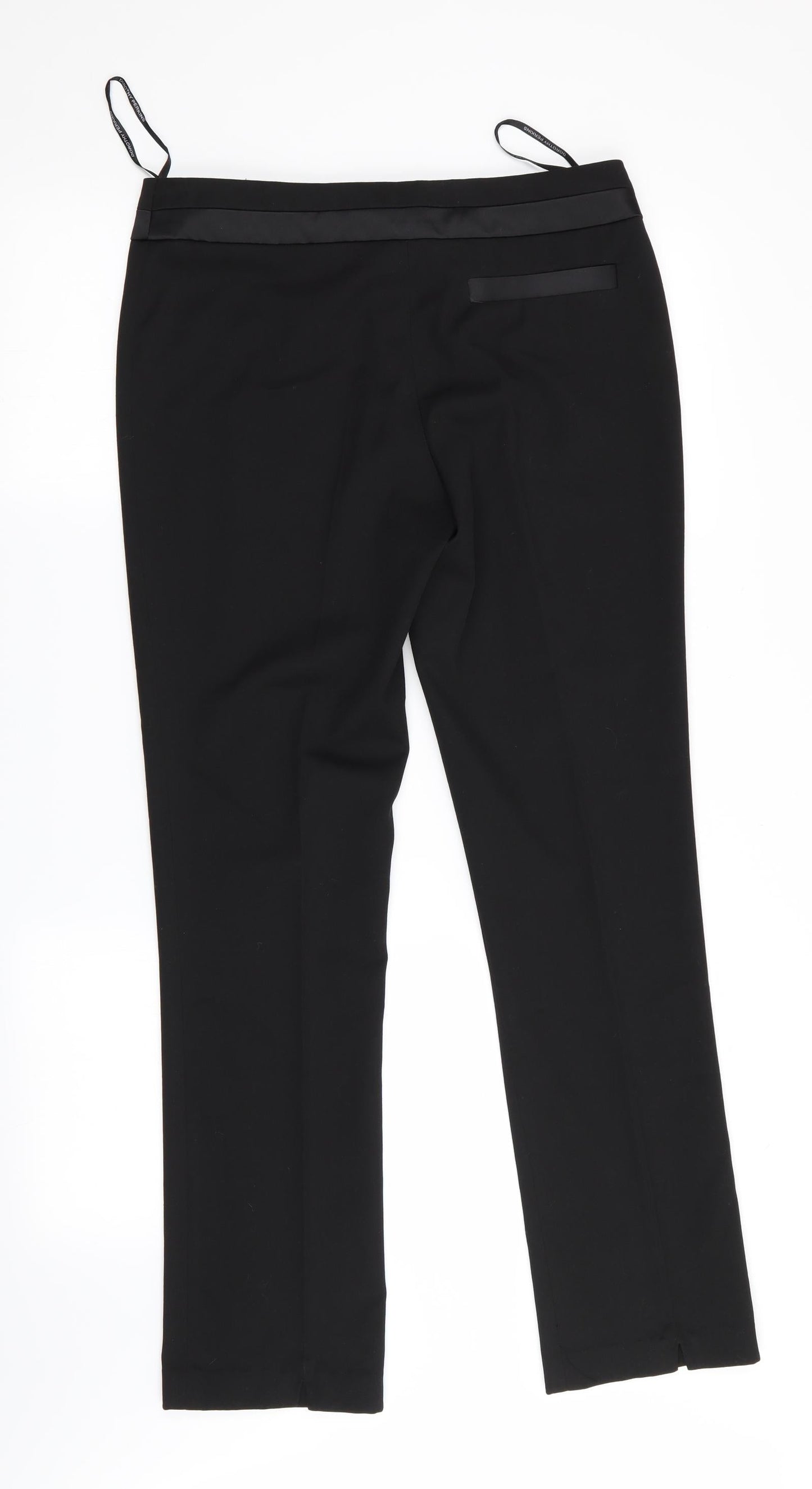 Womens UK Size 10 Dorothy Perkins Regular Fit  Black Trousers