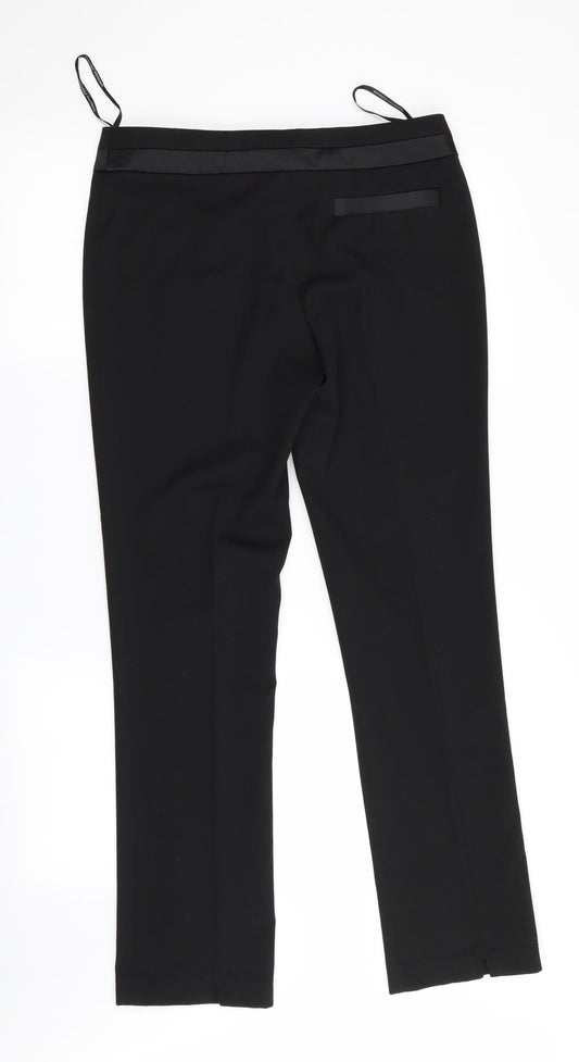 Womens UK Size 10 Dorothy Perkins Regular Fit  Black Trousers
