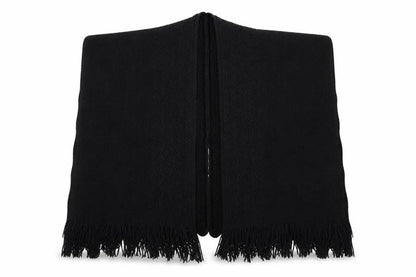 Preworn Womens Black Geometric   Shawl/Wrap   - Shall