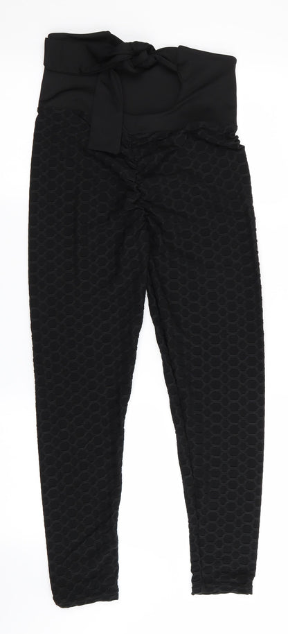 Womens UK Size L Preworn  Jegging Black Leggings