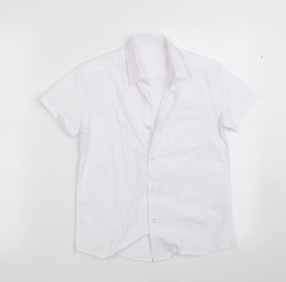 George Boys White   Basic Button-Up Size 7-8 Years
