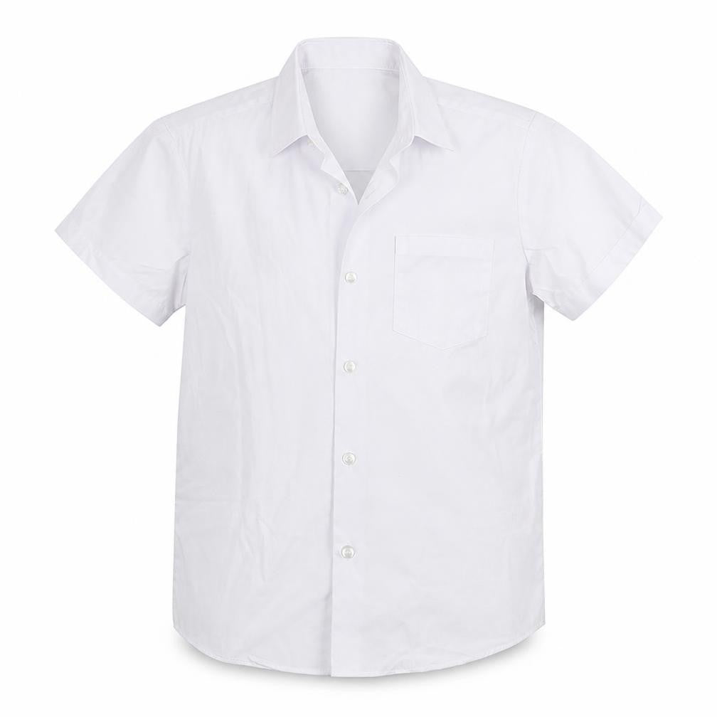 George Boys White   Basic Button-Up Size 7-8 Years