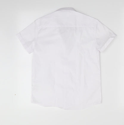 George Boys White   Basic Button-Up Size 7-8 Years