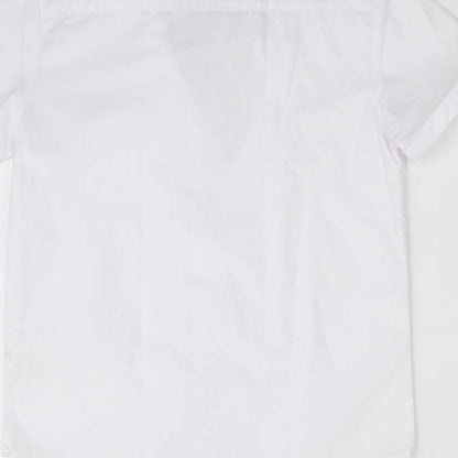 George Boys White   Basic Button-Up Size 7-8 Years
