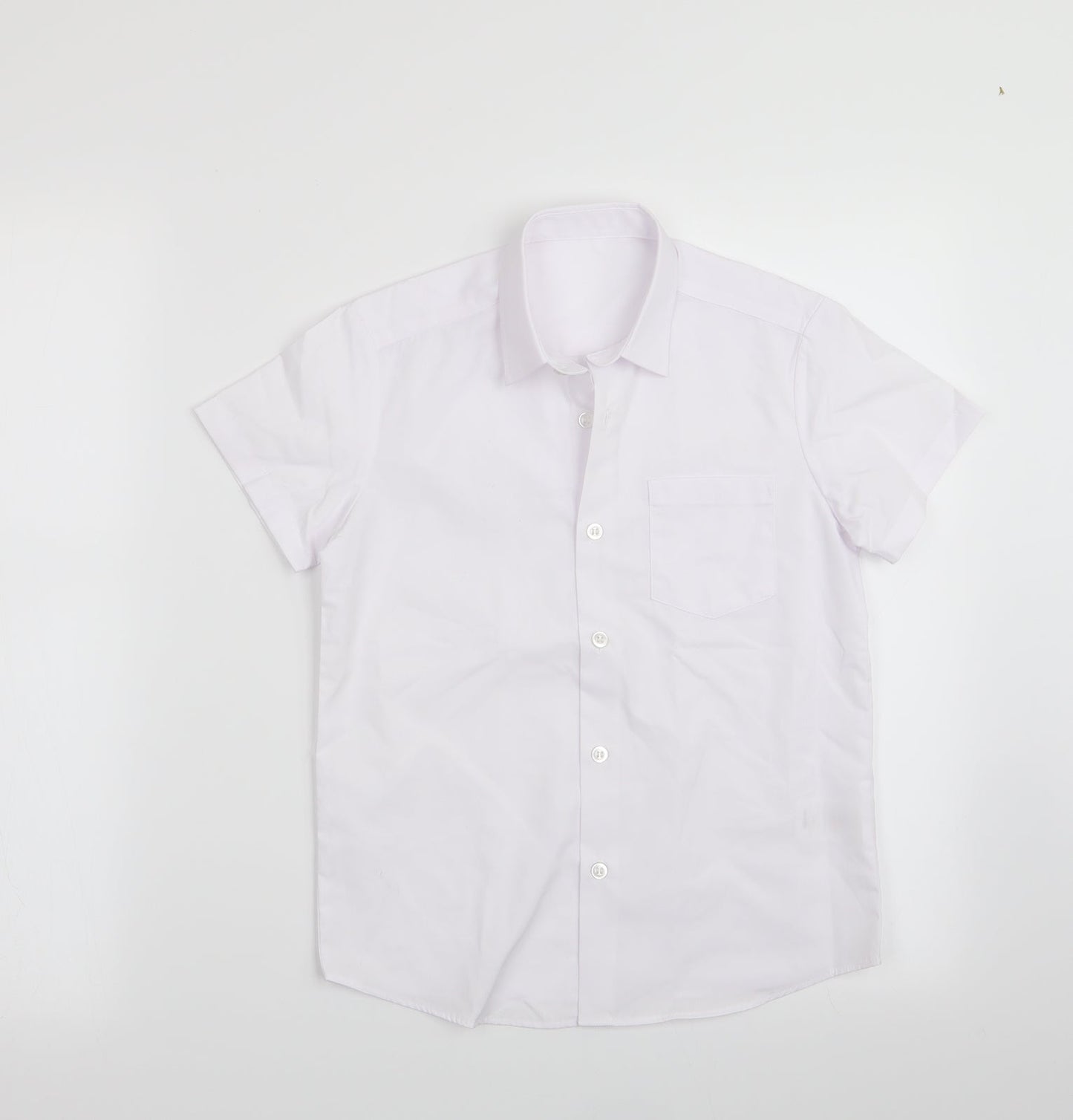 George Boys White   Basic Button-Up Size 7-8 Years