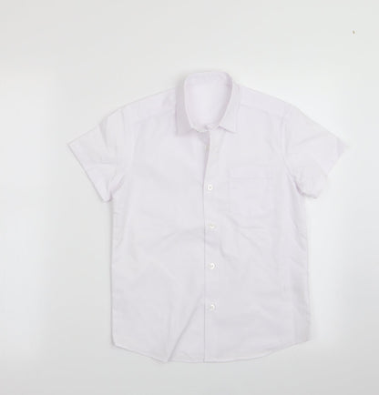 George Boys White   Basic Button-Up Size 7-8 Years