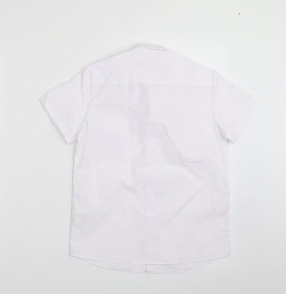 George Boys White   Basic Button-Up Size 7-8 Years