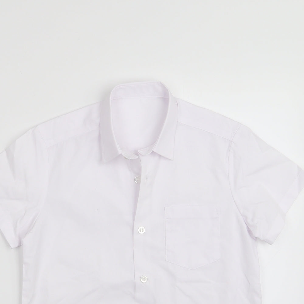 George Boys White   Basic Button-Up Size 7-8 Years