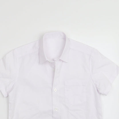 George Boys White   Basic Button-Up Size 7-8 Years