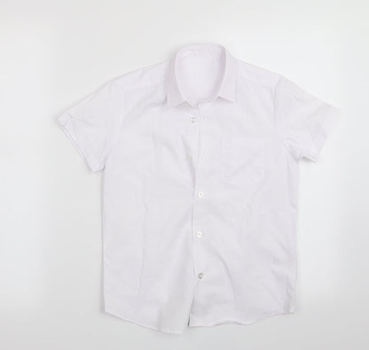 George Boys White   Basic Button-Up Size 7-8 Years