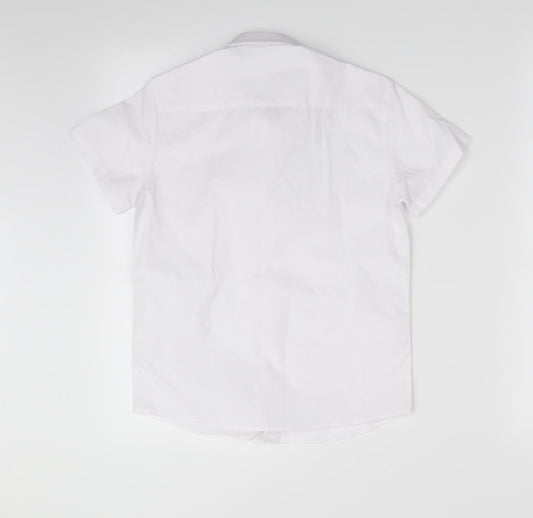 George Boys White   Basic Button-Up Size 7-8 Years