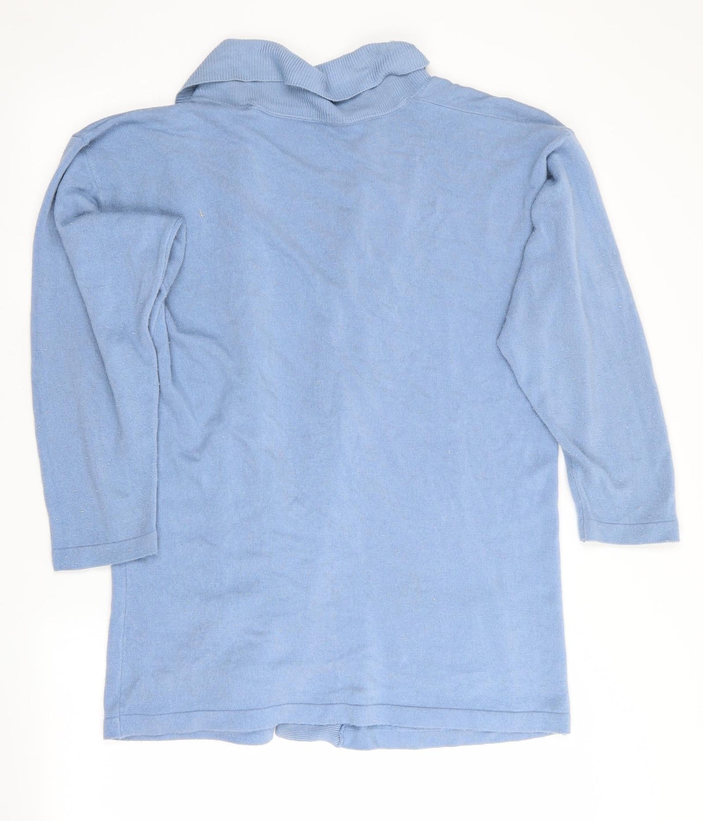 Womens UK Size  Preworn Blue Cardigan Jumper