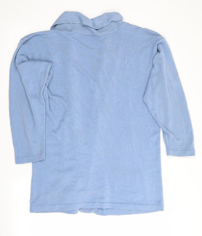 Womens UK Size  Preworn Blue Cardigan Jumper
