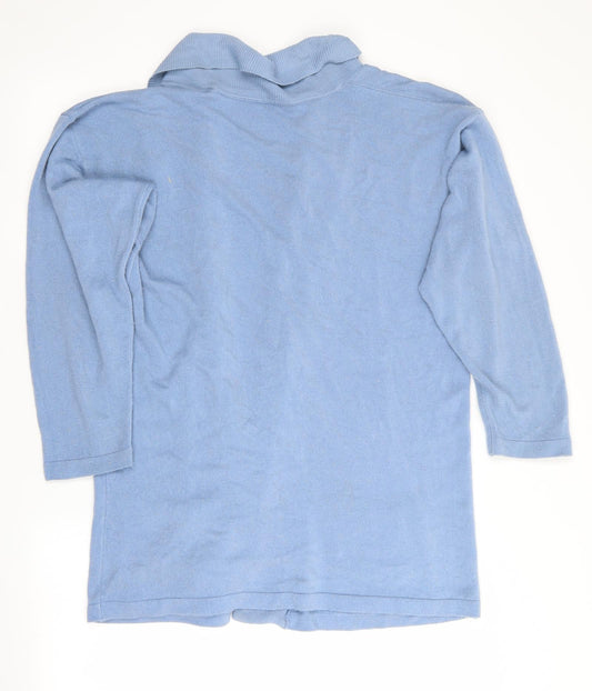 Womens UK Size  Preworn Blue Cardigan Jumper