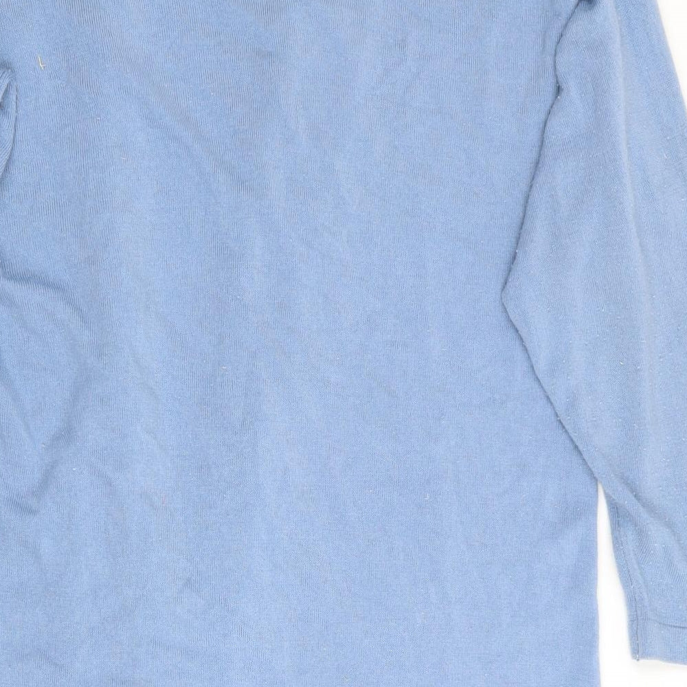 Womens UK Size  Preworn Blue Cardigan Jumper