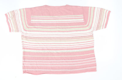 Womens UK Size  Preworn Pink Pullover Jumper