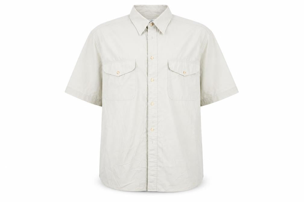 Mens UK Size XL Burton Green  Button-Up Short Sleeve Casual Shirt