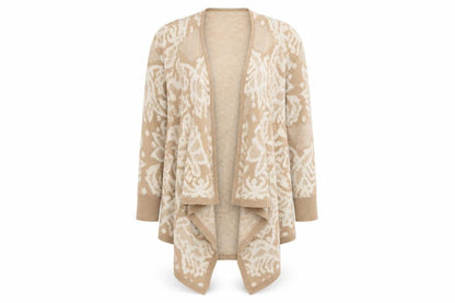 Womens UK Size M Peacocks Beige Cardigan Jumper
